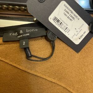 rag & bone Camel Yan Skirt